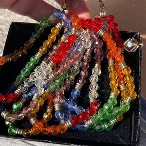 7 bracelets one has angel pendant